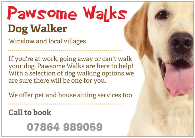 Dog Walker Buckinghamshire Winslow andD surrounding